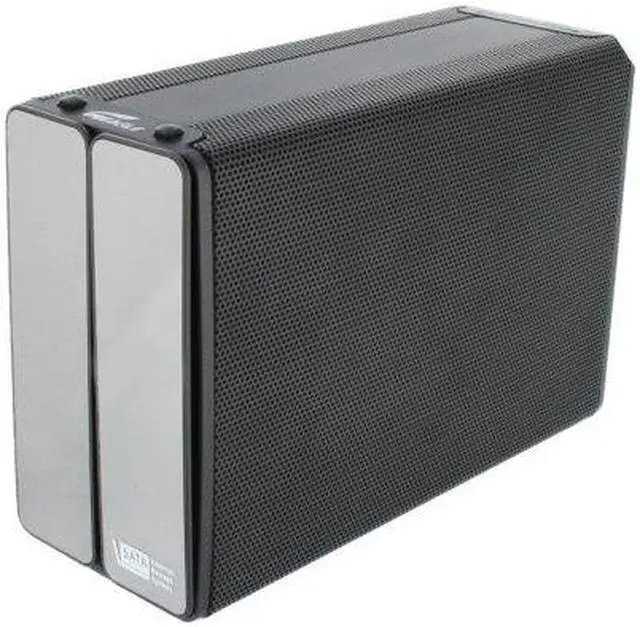 Main image of EAGLE ET-CSMDSU2-BK Aluminum 3.5" Black SATA I/II USB 2.0 multitasking dual bay dual access tool less enclosure with OTB