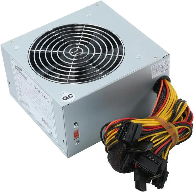 Alt view image 4 of 7 - Eagle Tech ET-PSVT600E 600 W ATX12V v2.2 Power Supply