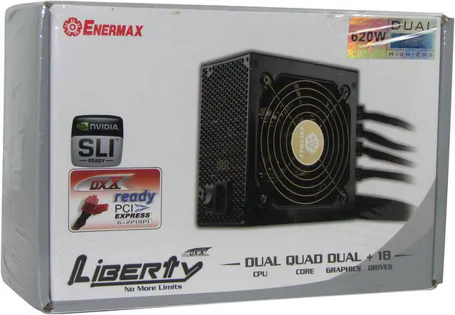 Alt view image 8 of 8 - ENERMAX Liberty ELT620AWT 620 W ATX12V SLI Certified CrossFire Ready Modular Active PFC Power Supply