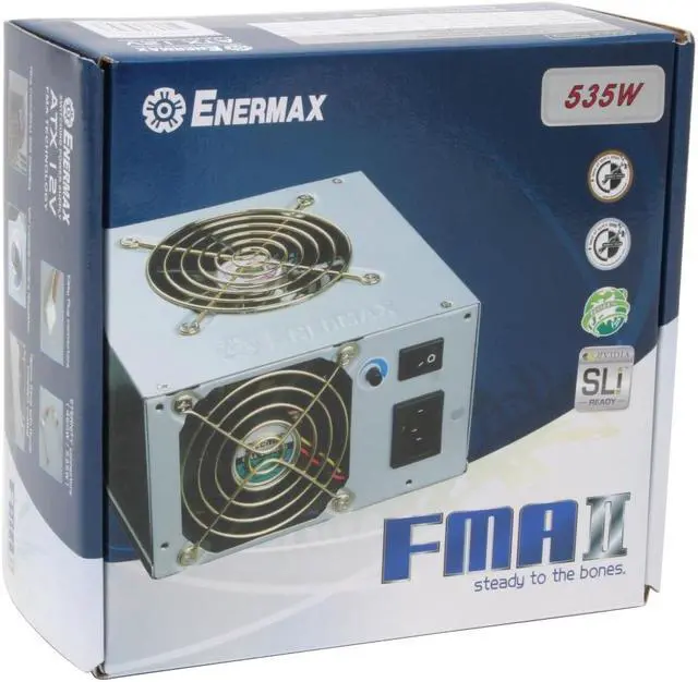 Alt view image 9 of 9 - ENERMAX FMA II EG565P-VE 535 W ATX12V SLI Certified CrossFire Ready Active PFC Power Supply