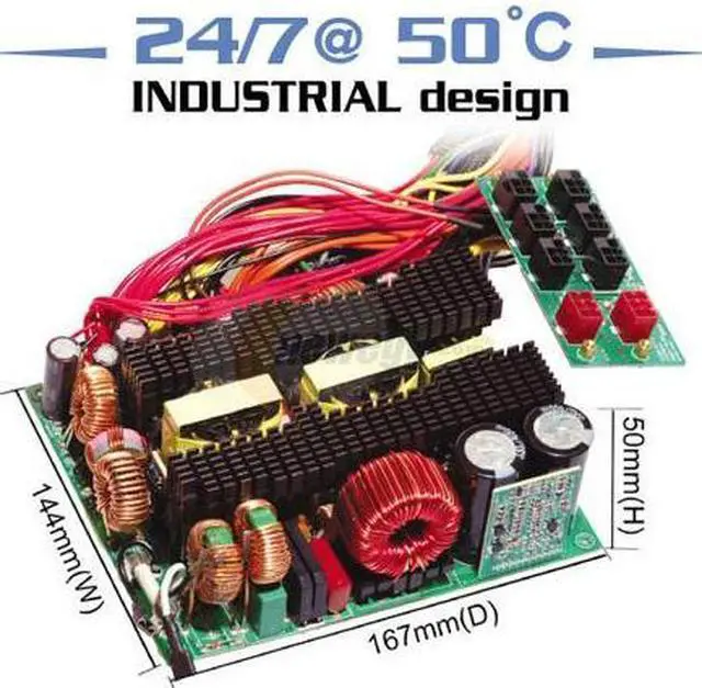 Alt view image 8 of 11 - ENERMAX SGALAXY EGX1000EWL 1000 W ATX12V/ EPS12V/ BTX SLI Ready CrossFire Ready 80 PLUS Certified Modular Active PFC Power Supply