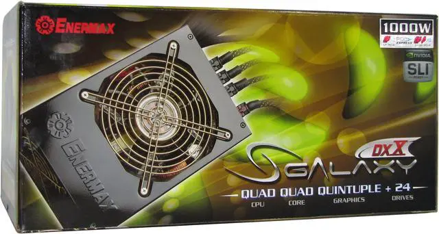Alt view image 11 of 11 - ENERMAX SGALAXY EGX1000EWL 1000 W ATX12V/ EPS12V/ BTX SLI Ready CrossFire Ready 80 PLUS Certified Modular Active PFC Power Supply