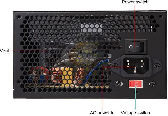 Alt view image 2 of 10 - ENERMAX Tomahawk ETK405AST 405W ATX12V  V2.2 AirGuard, Speed Guard and Safe Guard Power Supply