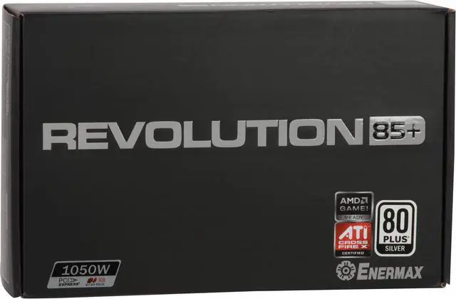 Alt view image 11 of 11 - ENERMAX REVOLUTION85+ ERV1050EWT 1050W ATX12V / EPS12V SLI Ready CrossFire Certified 80 PLUS SILVER Certified Compatible w/Core i7 Modular Active PFC Power Supply