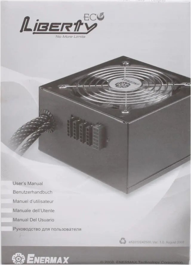 Alt view image 9 of 10 - ENERMAX Liberty ELT500AWT-ECO 500W ATX12V / EPS12V SLI Ready CrossFire Ready Compatible with Core i7  80 PLUS Certified Modular Active PFC Power Supply