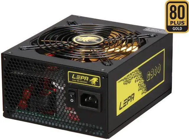 Main image of LEPA G900-MA 900 W SLI Ready CrossFire Ready 80 PLUS GOLD Certified Modular Active PFC Power Supply