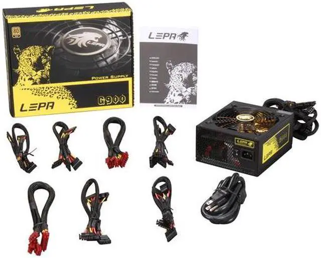 Alt view image 6 of 6 - LEPA G900-MA 900 W SLI Ready CrossFire Ready 80 PLUS GOLD Certified Modular Active PFC Power Supply