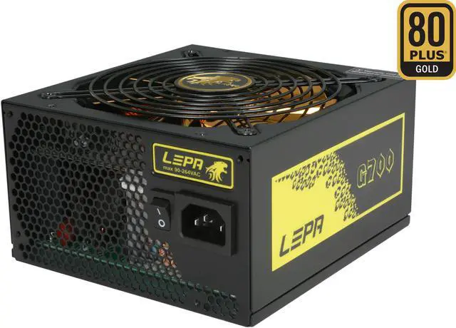 Main image of LEPA G700-MA 700 W SLI Ready CrossFire Ready 80 PLUS GOLD Certified Modular Active PFC Power Supply