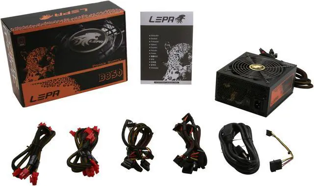 Alt view image 7 of 7 - LEPA B850-MA 850 W ATX12V SLI Ready CrossFire Ready 80 PLUS BRONZE Certified Modular Active PFC Power Supply