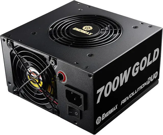 Main image of ENERMAX Revolution DUO 700W ERD700AWL-F ATX12V / EPS12V 80+ GOLD Certified Power Supply with Patented FMA (Fan-speed Manual Adjustment) Technology