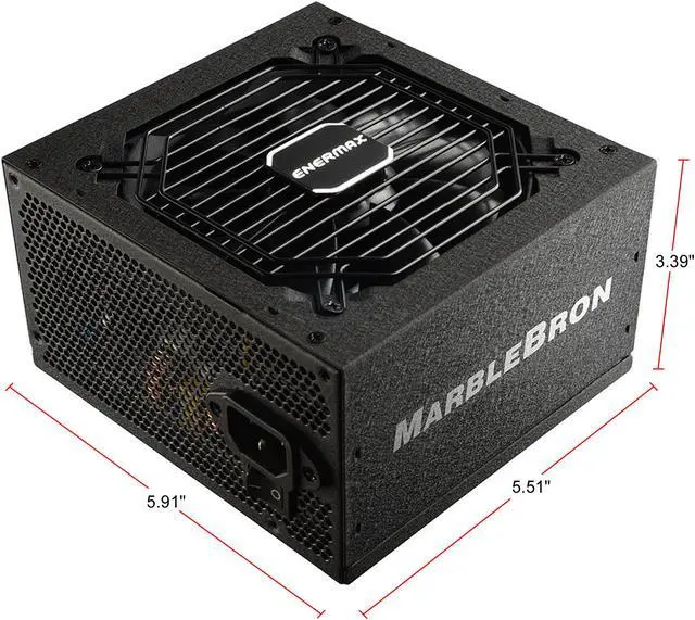 Alt view image 7 of 9 - Enermax MarbleBron 550W 80 PLUS BRONZE Certified, Semi-Modular, ATX12V / EPS12V, 5 Year Warranty, Active PFC Power Supply, EMB550AWT