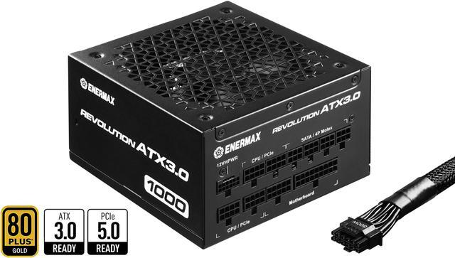 C1000 80+ Gold 1000W, alimentation PC noir, 6x PCIe, gestion des