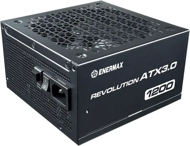 Alt view image 3 of 8 - ENERMAX REVOLUTION ATX 3.0 1200W, 80+ Gold Full Modular 1200W ATX 3.0, 600W PCIe 5.0 12VHPWR Connector, 100% Japanese Capacitors, ECO Mode Control w/FDB Fan