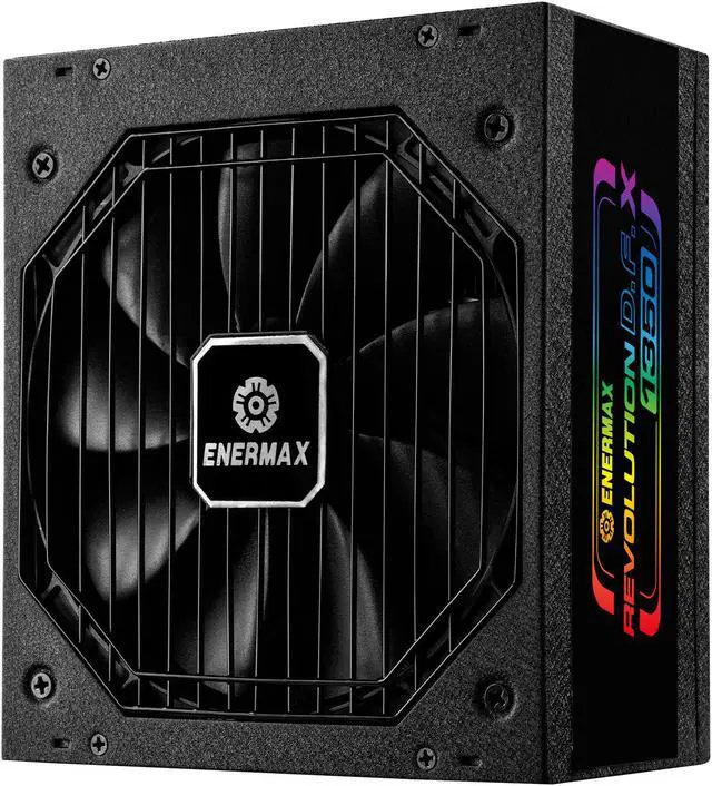 Alt view image 3 of 11 - ENERMAX Revolution D.F. X 1350W Full Modular, 80 Plus Gold, ATX 3.0 & PCIe 5.0 Ready, Native 600W 12VHPWR Connector, Industrial- Grade 100% Japanese Capacitors, ARGB Side Panel Power Supply