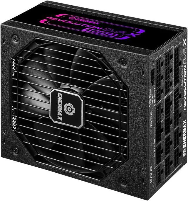 Alt view image 7 of 11 - ENERMAX Revolution D.F. X 1650W Full Modular, 80 Plus Gold, ATX 3.0 & PCIe 5.0 Ready, Native 600W 12VHPWR Connector, Industrial- Grade 100% Japanese Capacitors, ARGB Side Panel Power Supply