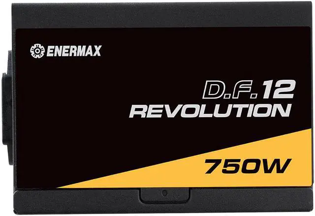 Alt view image 4 of 6 - ENERMAX Revolution D.F. 12 750W, ATX 3.1 Standard, PCIe 5.1 600W 12V-2x6 Connector, 80+ Gold Full-Modular Power Supply, Compact 122mm ATX PSU, 10 Year Warranty; ETV750G
