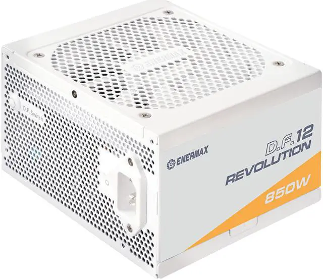 Alt view image 3 of 7 - ENERMAX Revolution D.F. 12 850W, ATX 3.1 Standard, PCIe 5.1 600W 12V-2x6 Connector, 80+ Gold Full-Modular Power Supply, Compact 122mm ATX PSU, 10 Year Warranty; ETV850G-W