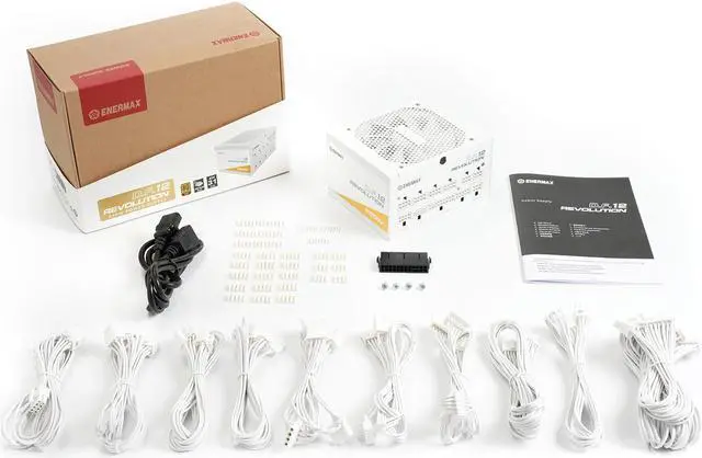 Alt view image 7 of 7 - ENERMAX Revolution D.F. 12 850W, ATX 3.1 Standard, PCIe 5.1 600W 12V-2x6 Connector, 80+ Gold Full-Modular Power Supply, Compact 122mm ATX PSU, 10 Year Warranty; ETV850G-W