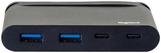 Alt view image 4 of 5 - C2G 26914 USB-C Hub with USB-A, USB-C and Power Delivery, Black