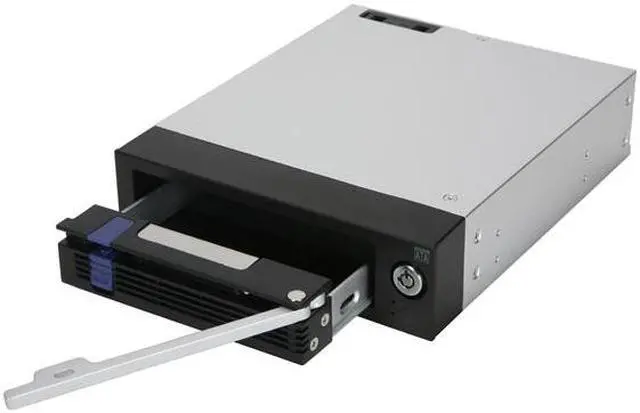 Alt view image 2 of 5 - ICY DOCK MB876SK-B Aluminum 3.5" SATA I, II & III Hard Drive Mobile Rack Enclosure