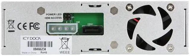 Alt view image 3 of 5 - ICY DOCK MB876SK-B Aluminum 3.5" SATA I, II & III Hard Drive Mobile Rack Enclosure