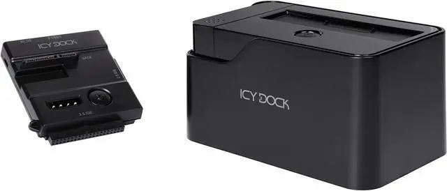 Main image of ICY DOCK 2.5 Inch & 3.5 Inch SATA/IDE USB 3.0 Hard Drive Adapter with Docking Station - EZ-Dock Lite MB981U3-1SA