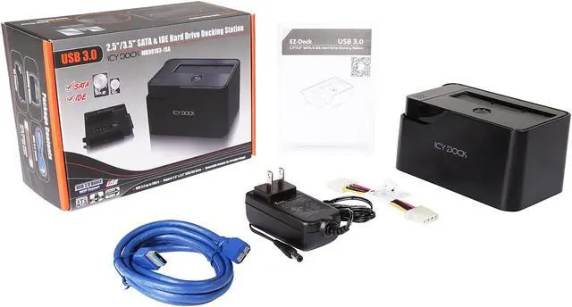 Alt view image 13 of 13 - ICY DOCK 2.5 Inch & 3.5 Inch SATA/IDE USB 3.0 Hard Drive Adapter with Docking Station - EZ-Dock Lite MB981U3-1SA