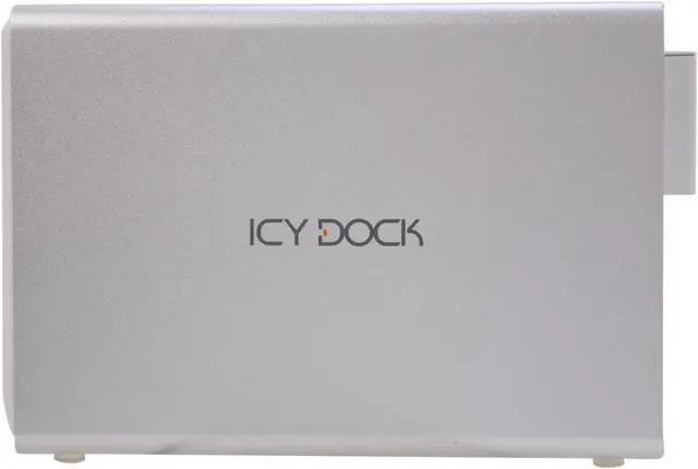 Alt view image 3 of 6 - ICY DOCK MB662USEB-2S-1 Aluminum body w/ partial plastic 3.5" Pearl White SATA I/II/III USB & 1394 & eSATA Dual bay 1394b, eSATA & USB 2.0 RAID Enclosure