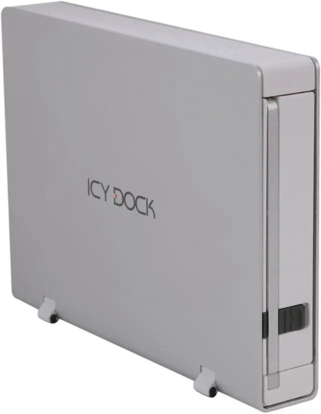 Main image of ICY DOCK MB559U3S-1S Aluminum / Plastic 3.5" Pearl White SATA I/II/III USB 3.0 & eSATA Professional Ultra Slim External Hard Drive Enclosure