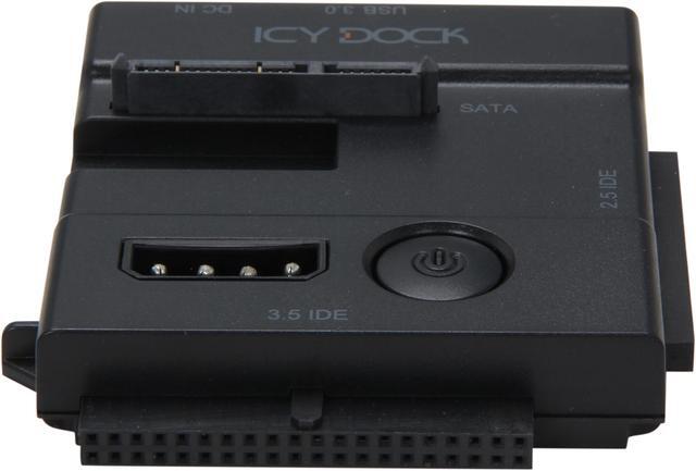 Alt view image 3 of 5 - ICY DOCK MB981U3N-1SA SATA/IDE 2.5"/3.5" Hard Drive or SSD Portable Adapter supports USB Bus-Powered