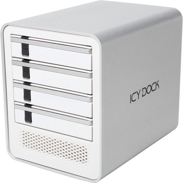 Main image of ICY DOCK ICYCube MB561U3S-4S 4 Bay USB 3.0 & eSATA(PM) Hot Swap 2.5"/3.5" SATA HDD/SSD External Enclosure - White