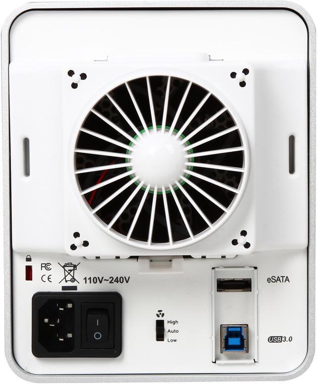 Alt view image 5 of 7 - ICY DOCK ICYCube MB561U3S-4S 4 Bay USB 3.0 & eSATA(PM) Hot Swap 2.5"/3.5" SATA HDD/SSD External Enclosure - White