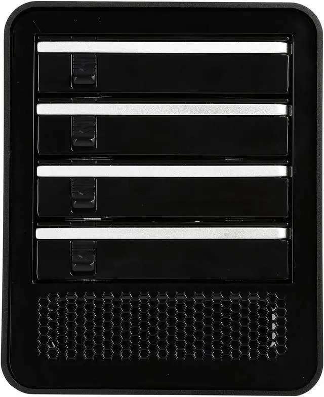 Alt view image 2 of 7 - ICY DOCK Quad Bay 2.5"/ 3.5" SATA HDD/SSD USB 3.0/eSATA External JBOD Hard Drive Enclosure - Black - ICYCube MB561U3S-4SB R1