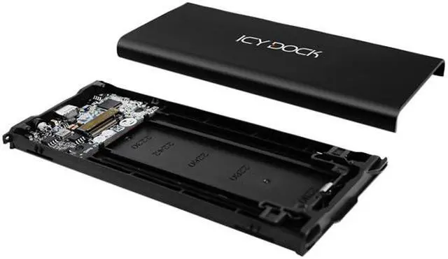 Alt view image 10 of 13 - ICY DOCK ICYNano MB861U31-1M2B Aluminum & Plastic M.2 Black 1 x M.2 PCIe NVMe SSD (2230/2242/2260/2280/22110) 1 x USB 3.2 Gen 2 Portable M.2 NVMe PCIe SSD to USB 3.2 Gen 2 (10Gbps) External Enclosure