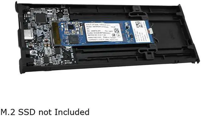 Alt view image 11 of 13 - ICY DOCK ICYNano MB861U31-1M2B Aluminum & Plastic M.2 Black 1 x M.2 PCIe NVMe SSD (2230/2242/2260/2280/22110) 1 x USB 3.2 Gen 2 Portable M.2 NVMe PCIe SSD to USB 3.2 Gen 2 (10Gbps) External Enclosure