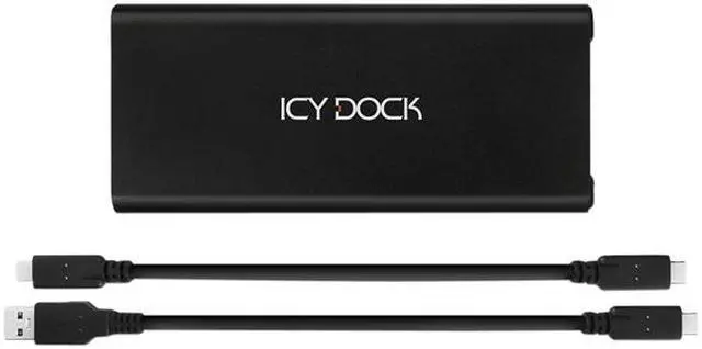 Alt view image 12 of 13 - ICY DOCK ICYNano MB861U31-1M2B Aluminum & Plastic M.2 Black 1 x M.2 PCIe NVMe SSD (2230/2242/2260/2280/22110) 1 x USB 3.2 Gen 2 Portable M.2 NVMe PCIe SSD to USB 3.2 Gen 2 (10Gbps) External Enclosure
