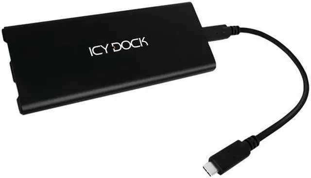 Alt view image 13 of 13 - ICY DOCK ICYNano MB861U31-1M2B Aluminum & Plastic M.2 Black 1 x M.2 PCIe NVMe SSD (2230/2242/2260/2280/22110) 1 x USB 3.2 Gen 2 Portable M.2 NVMe PCIe SSD to USB 3.2 Gen 2 (10Gbps) External Enclosure
