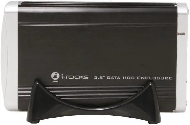 Alt view image 3 of 7 - i-rocks IR-9410ES-BK Aluminum 3.5" Black SATA USB 2.0 & eSATA External Enclosure