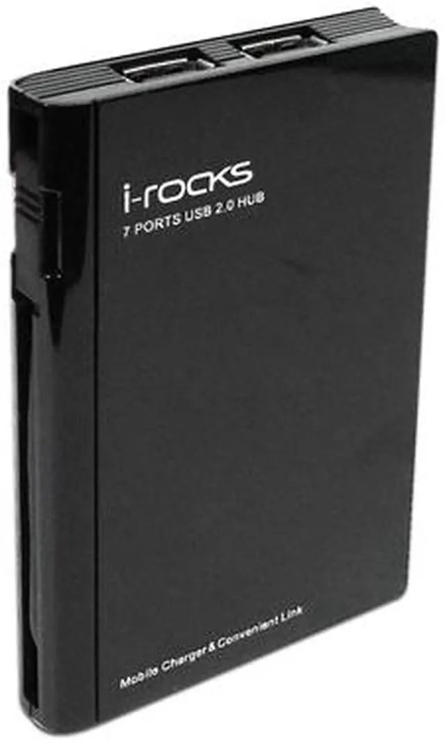 Main image of i-rocks IR-4660 Black 7power 6+1 Port USB Hub