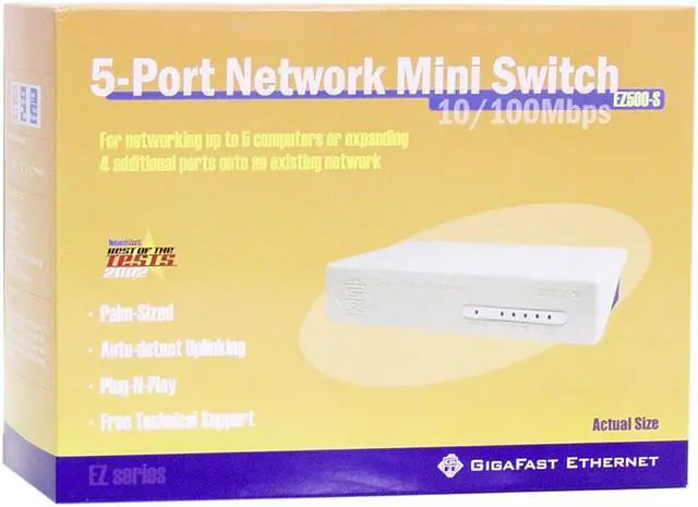 Alt view image 4 of 4 - GIGAFAST EZ500-S Ethernet Switch