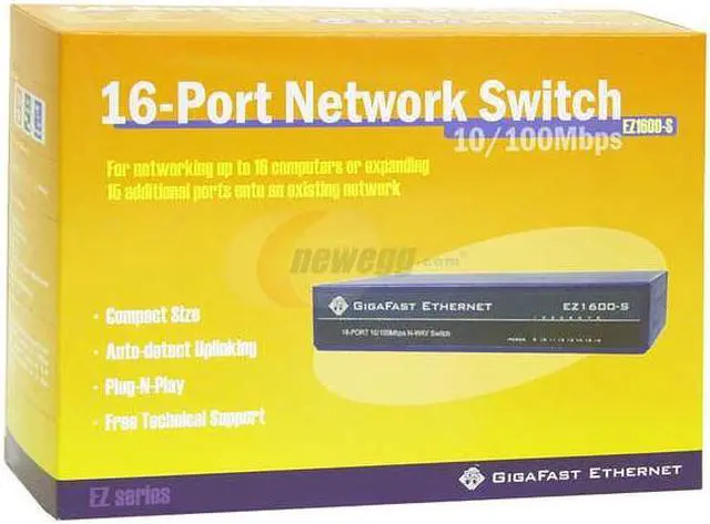 Alt view image 4 of 4 - GIGAFAST EZ1600-S Switch