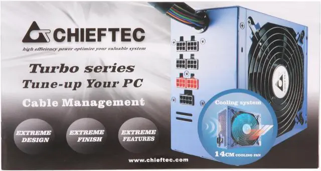 Alt view image 9 of 10 - CHIEFTEC Turbo CFT-850-14C 850 W ATX12V / EPS12V SLI Ready CrossFire Ready 80 PLUS Certified Modular Active PFC Power Supply