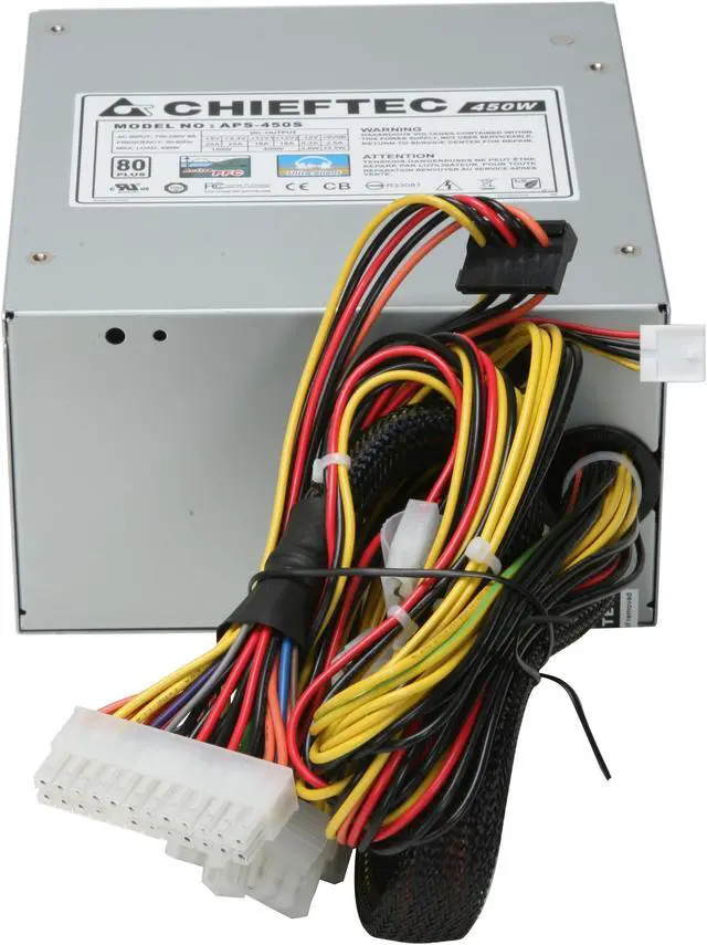 Alt view image 5 of 10 - CHIEFTEC A135 APS-450S 450 W ATX12V V2.2 80 PLUS Certified Active PFC Power Supply
