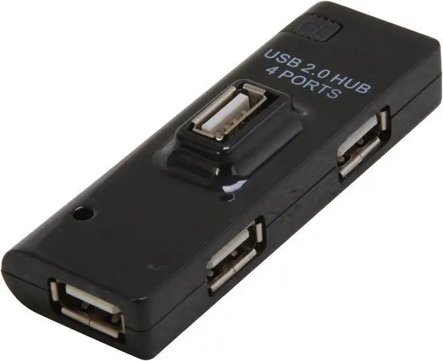 Main image of inland 08813 Pro USB 2.0 4 Port Hub (Black)