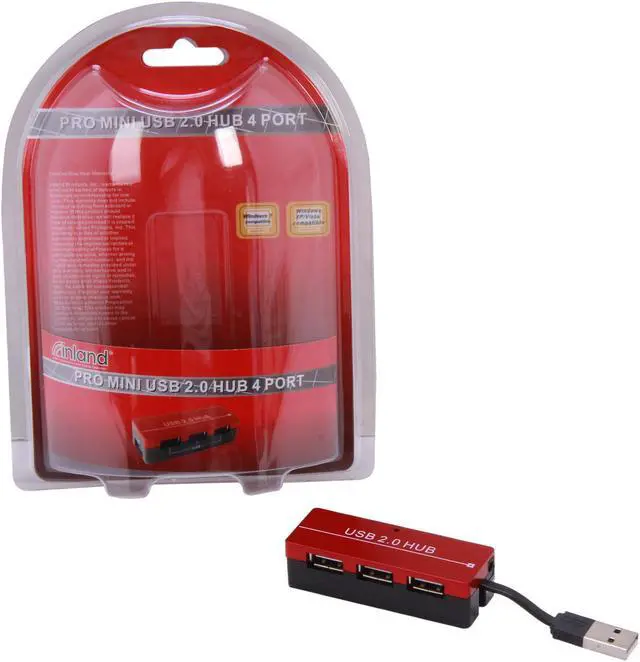 Alt view image 7 of 8 - inland 08811 Mini 4 Port USB 2.0 HUB