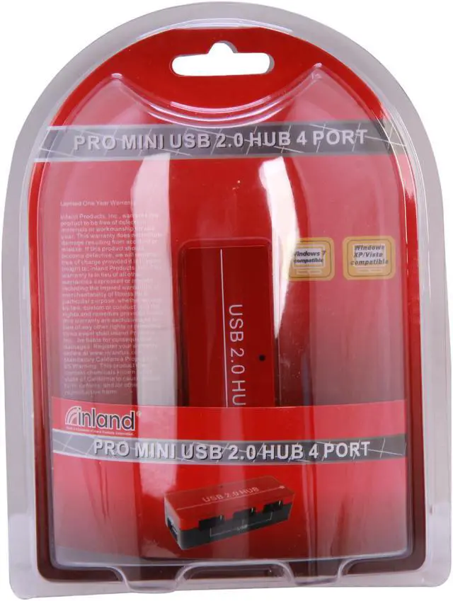 Alt view image 8 of 8 - inland 08811 Mini 4 Port USB 2.0 HUB