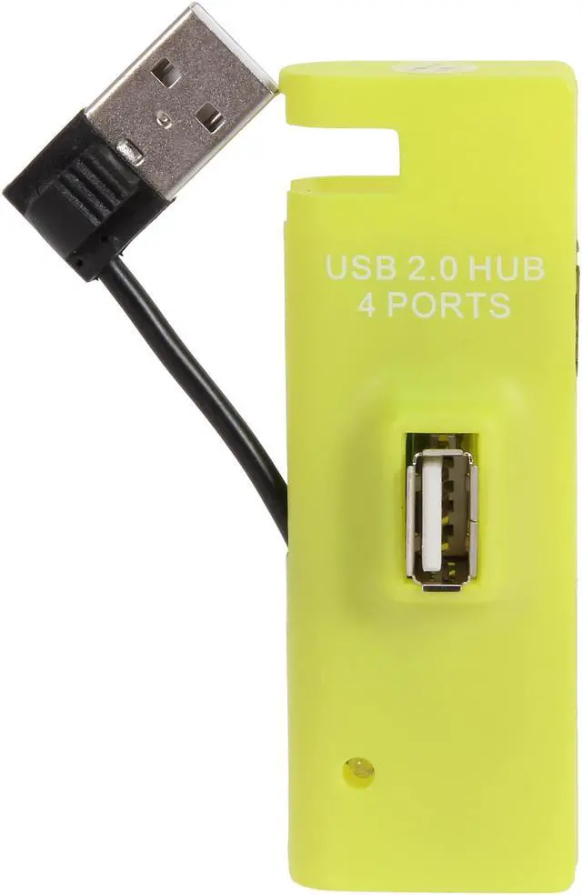 Alt view image 6 of 7 - inland 08808 Mini 4 Port USB 2.0 HUB - Green