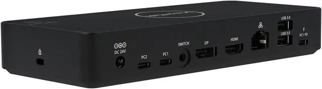 Alt view image 5 of 5 - VisionTek VT2900 USB-C Dual System KVM Docking Station w/ 100W Power Delivery 901532