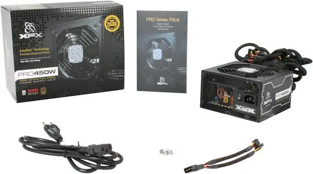 Alt view image 7 of 7 - XFX Core Edition PRO450W (P1-450S-XXB9) 450 W ATX12V 2.2 & ESP12V 2.91 SLI Ready CrossFire Ready 80 PLUS BRONZE Certified Active PFC Power Supply