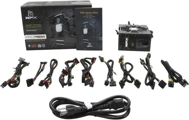 Alt view image 7 of 7 - XFX PRO750W XXX Edition Semi-Modular 80Plus Silver 750 Watt Power Supply
